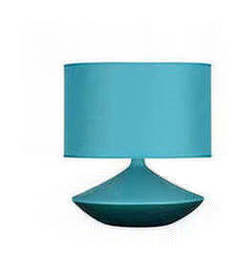 Teal Ceramic Table Lamp.